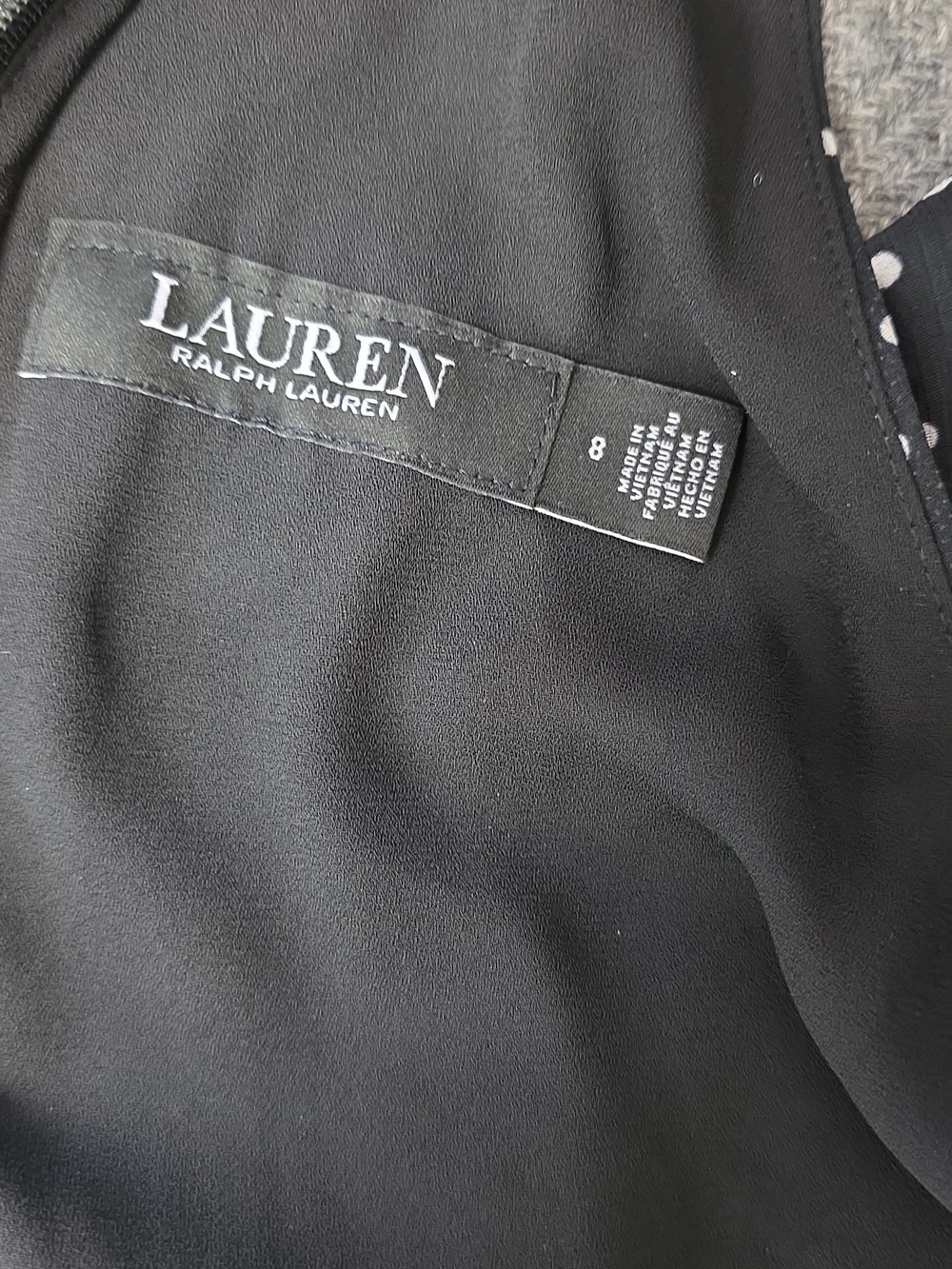 Lauren Ralph Lauren Polkadot Georgette Halter Gown - Picture 13 of 14